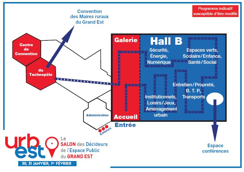 Découvrez le plan du salon Urbest 2019